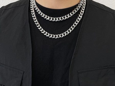 Punk Cuban Chain Necklace Fashion