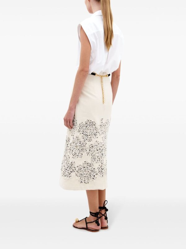 Atira Skirt in Beige Black Online now