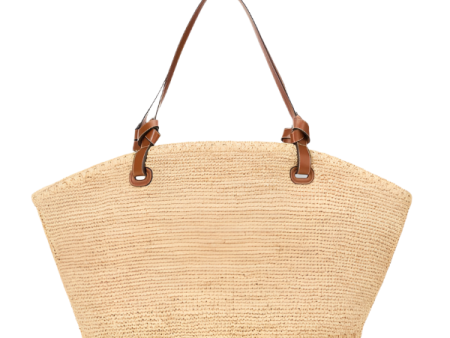 Squillo Raffia Tote in Natural Tan Supply