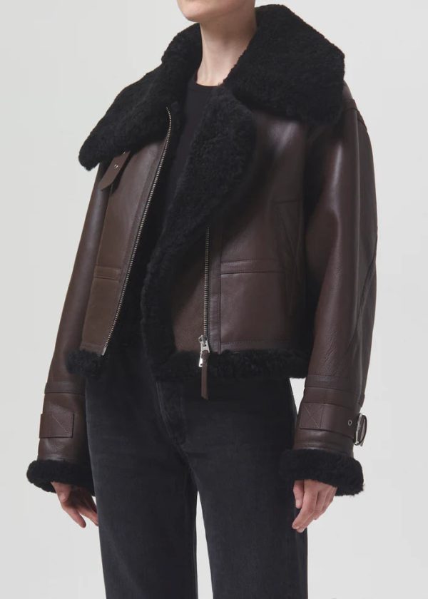 Agolde - Shoreditch ski club X Agolde lola shearling jacket Online Hot Sale