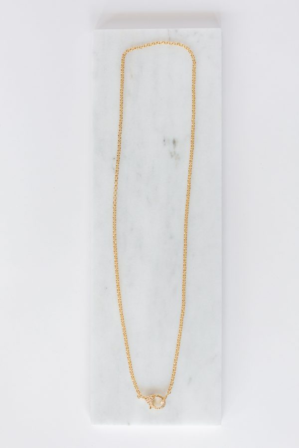 Long Skinny Gold Brass Chain Online Sale