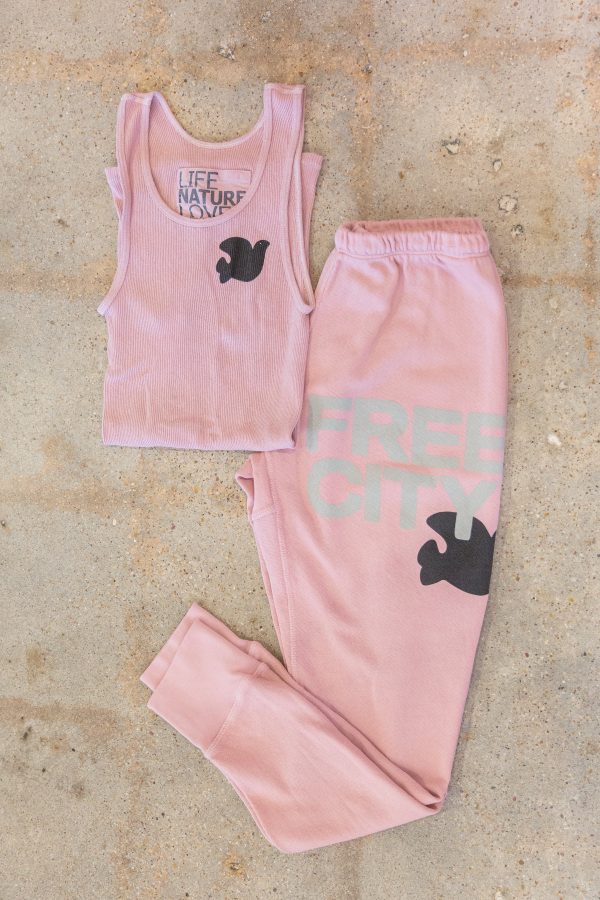 FreeCity Large 3 4 Sweats - Ballerina Fashion