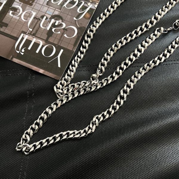 Punk Cuban Chain Necklace Fashion