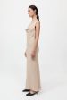 Double Drape Dress in Dune For Cheap