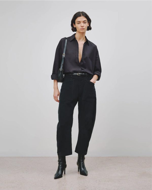 Shon Corduroy Pant in Black Online