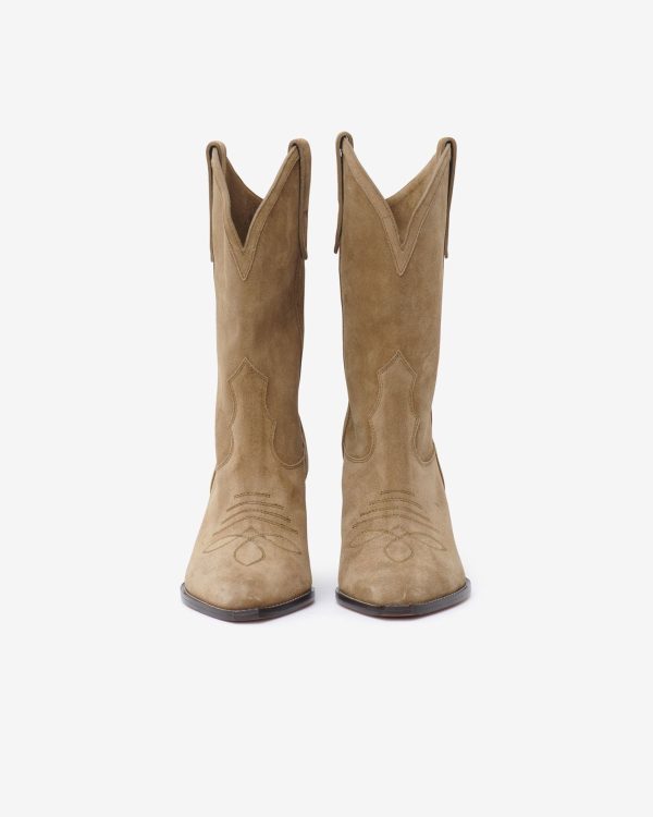 Luliette Boot-Suede Taupe on Sale