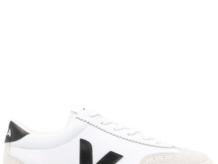 Volley Canvas Sneakers in White_Black Hot on Sale