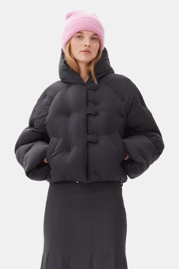 Ganni - Nylon tech Puffer Short Jacket Fashion