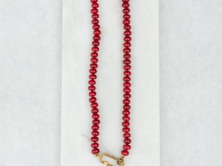 17  Beaded Necklace - Red Fashion