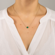 Mini Ever Malachite Disc Necklace Fashion