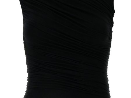 Ester Twist Tank in Black Online Hot Sale