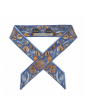 5x95 Ribbon Silk Scarf-Dancing Delphinus-Ocean Periwinkle Online