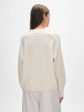 White + Warren - Cashmere Floral Applique Crewneck Cheap