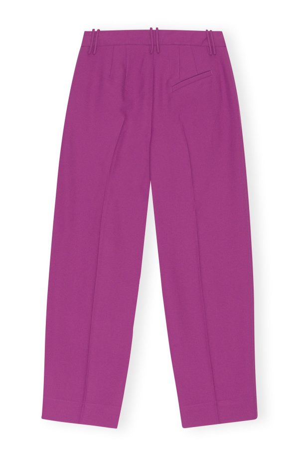 Ganni - Summer Suiting Relaxed Pleated Pants Online Sale