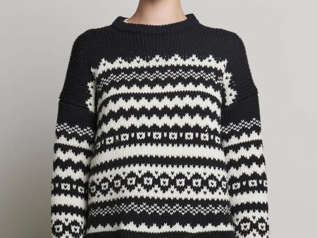 Velvet - Maywood DS Chunky Fairisle Sweater on Sale