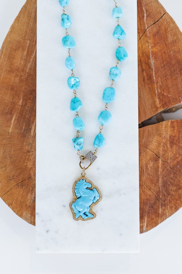 Turquoise Necklace (y9819b) Sale