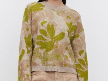 Velvet - Riva DS Floral Jacquard Sweater Supply