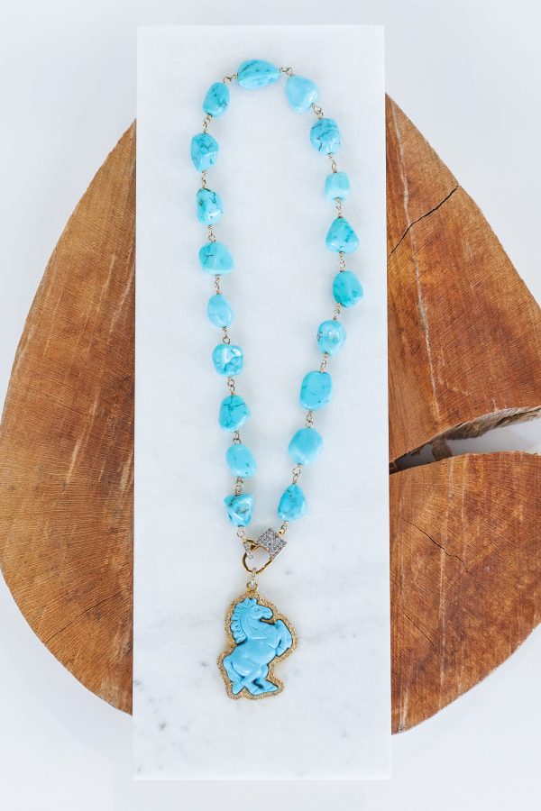 Turquoise Necklace (y9819b) Sale