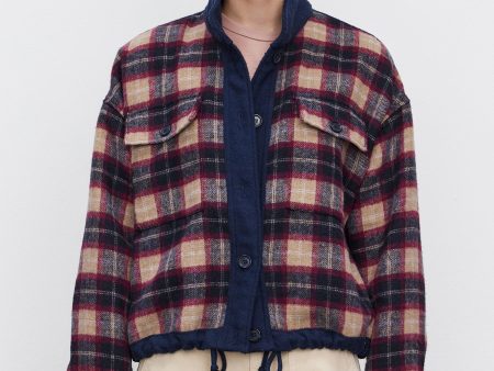 Velvet - Norah Brushed Cotton Plaid Jacket Cheap