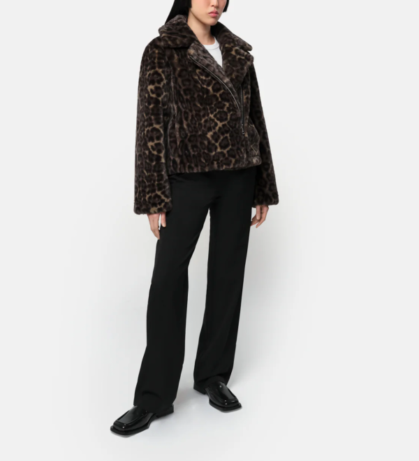 Dahlia Leopard Biker - Dark Leopard For Cheap