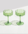 Wave Coupe - Set of 2 - Green Online Sale