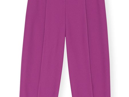 Ganni - Summer Suiting Relaxed Pleated Pants Online Sale