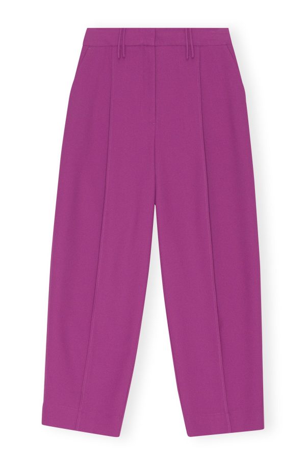 Ganni - Summer Suiting Relaxed Pleated Pants Online Sale